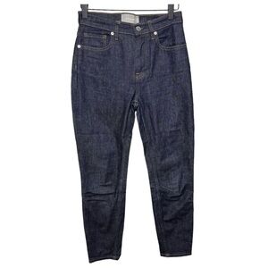 Everlane Ankle Mid Rise Skinny Jeans Dark Indigo Wash Size 26